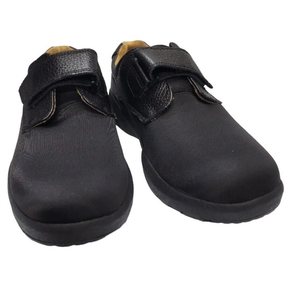 Dr Comfort 6410 Shoes Brian Black Breathable Casual Men's Size 9W